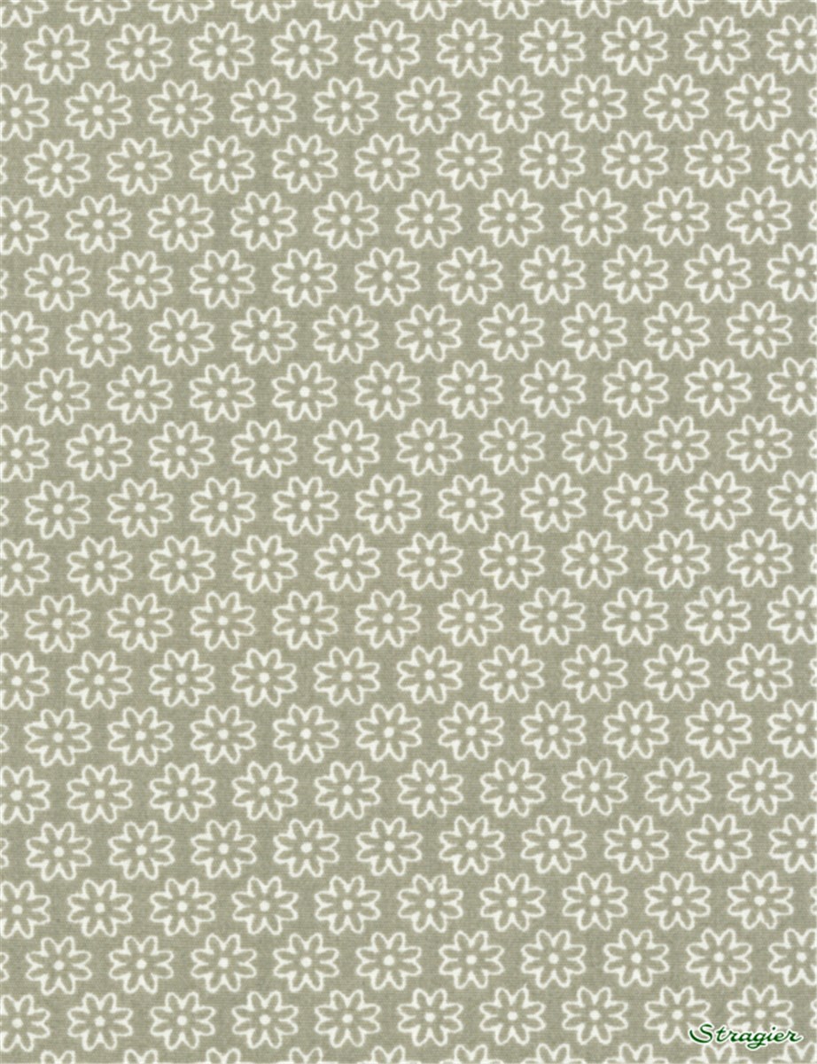 Pure Cotton Poplin - Daisy - Beige Taupe