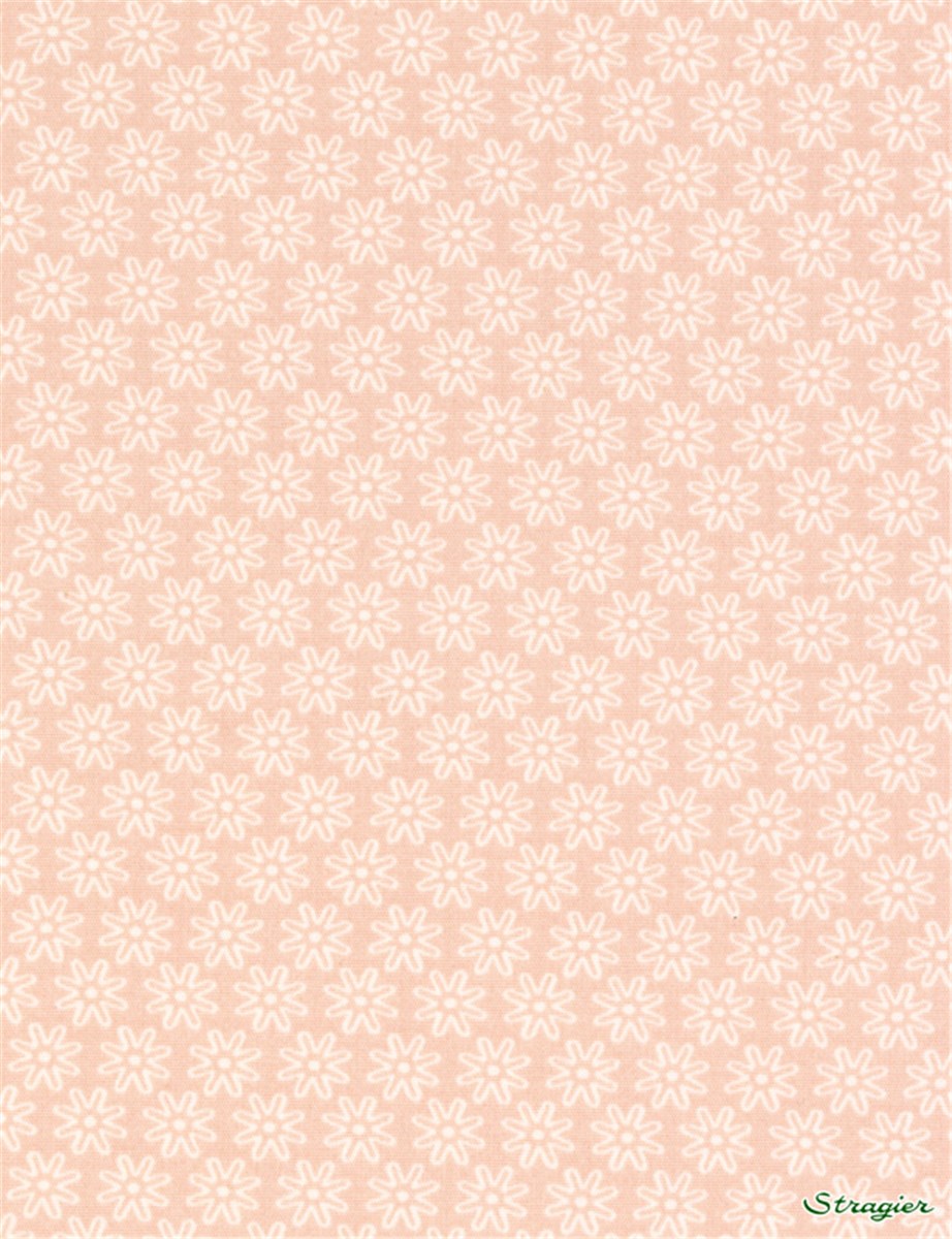 Popeline pur Coton - Daisy - Nude 