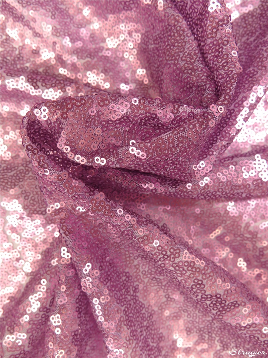 Mini Paillettes brodées - uni - Lilas 