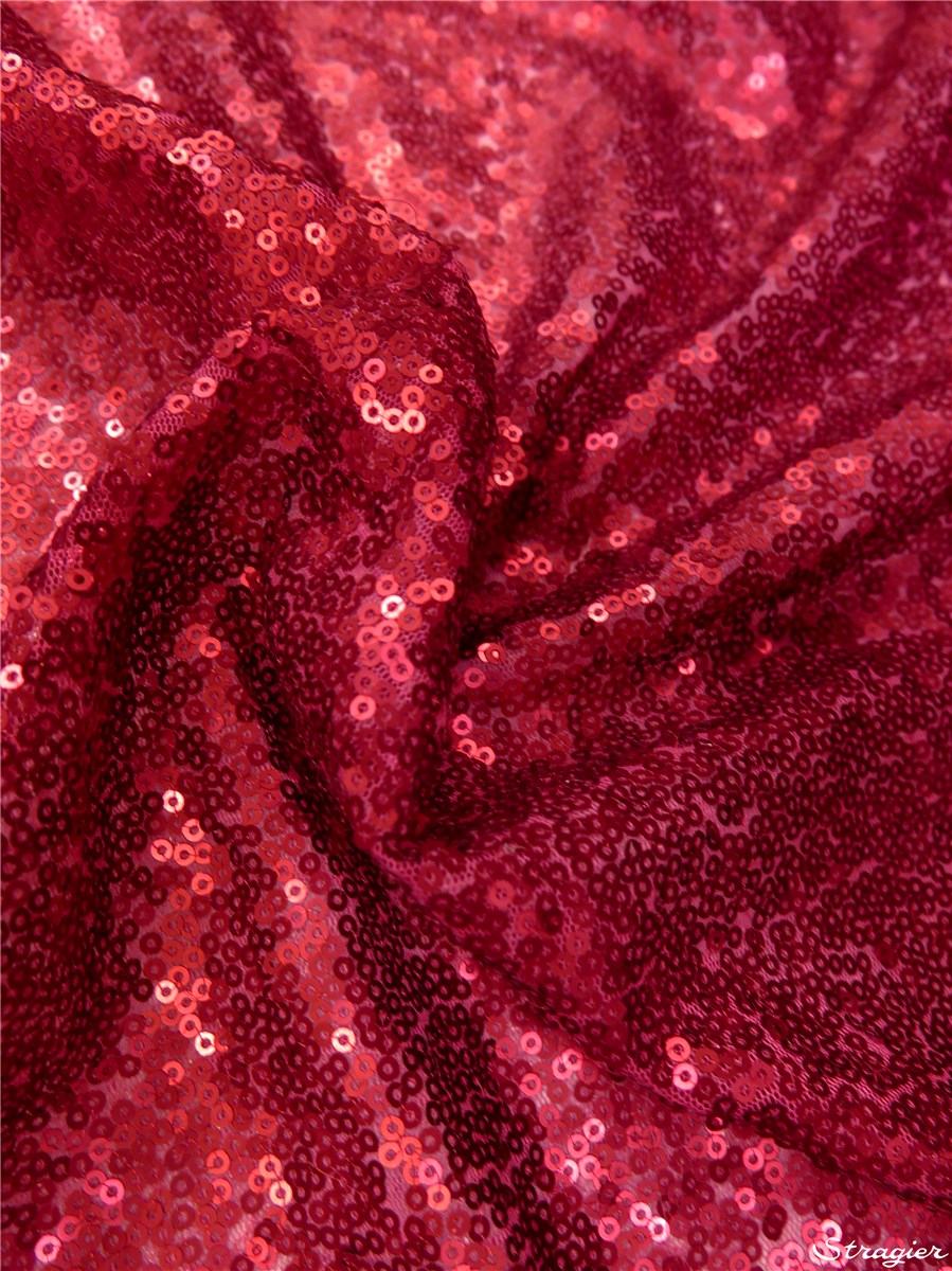 Mini Paillettes brodées - Uni - Fuchsia