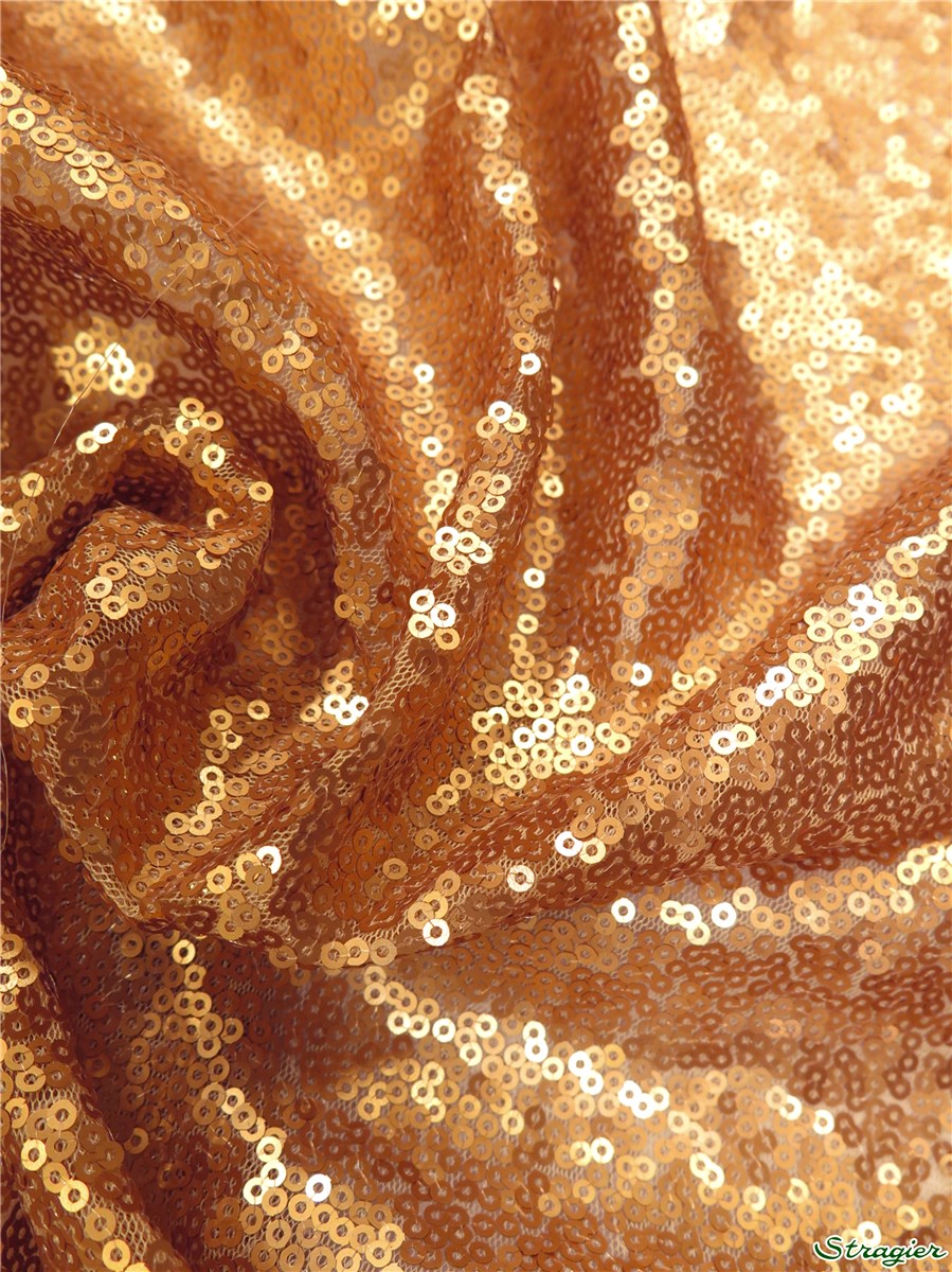Mini Paillettes brodées - uni - Or profond