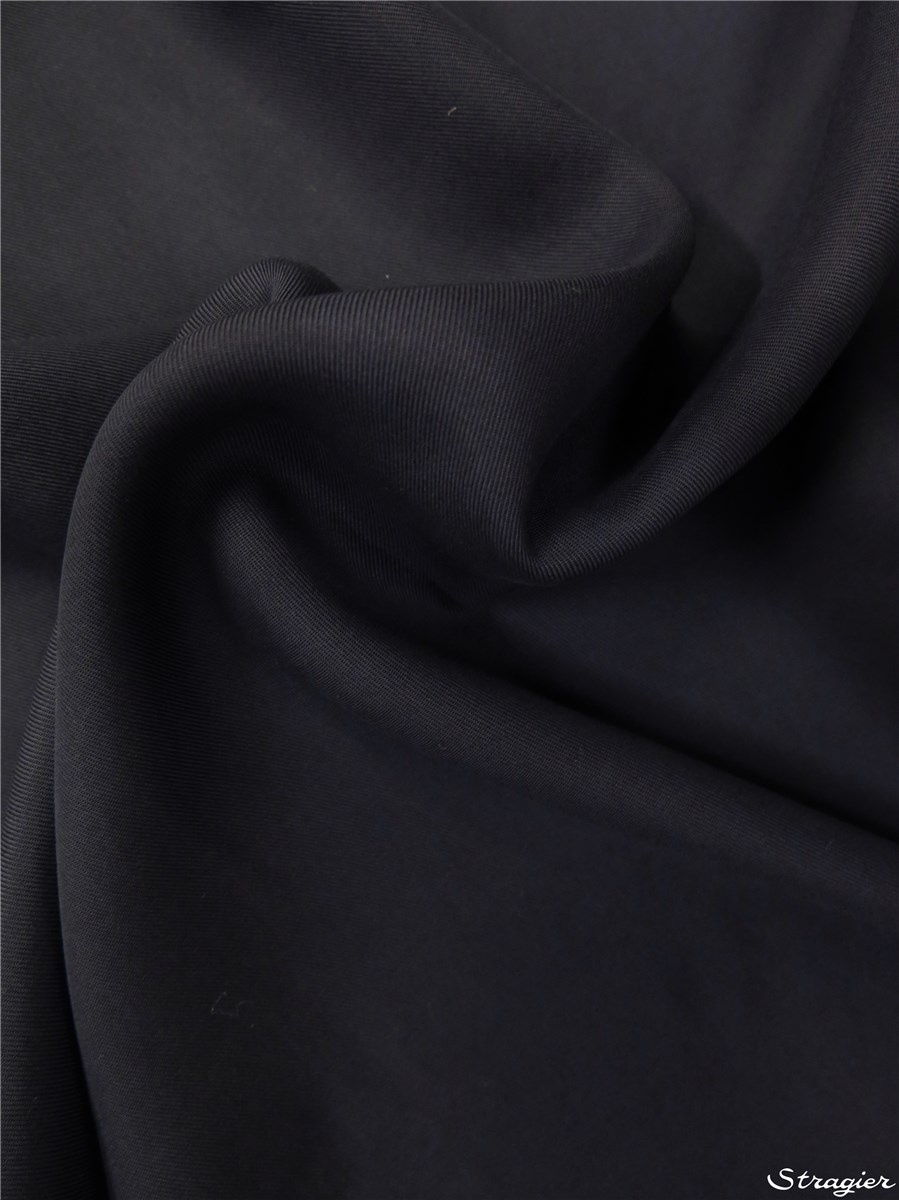 Tencel lavé - uni - Marine 