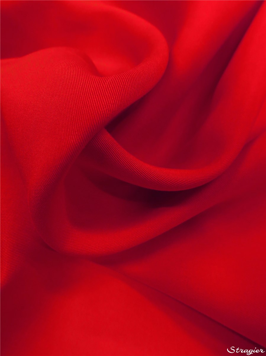 Tencel lavé - uni - Coquelicot 