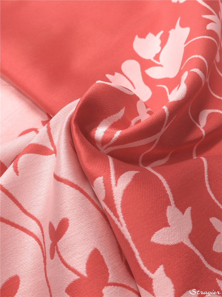 Soie Soft Double - Puccini - Corail-Ivoire 