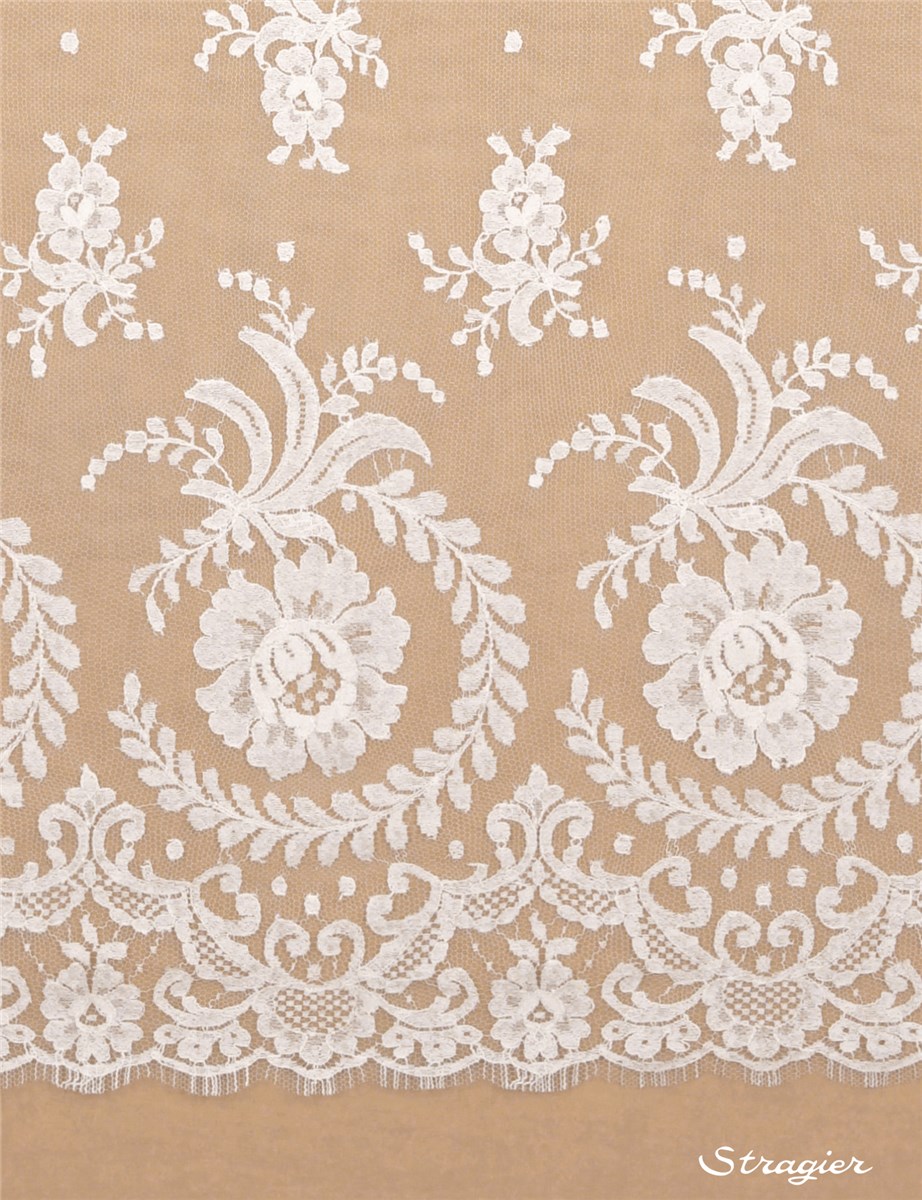 Dentelle de Calais - Liseline - Ivoire clair Stragier - 90 cm