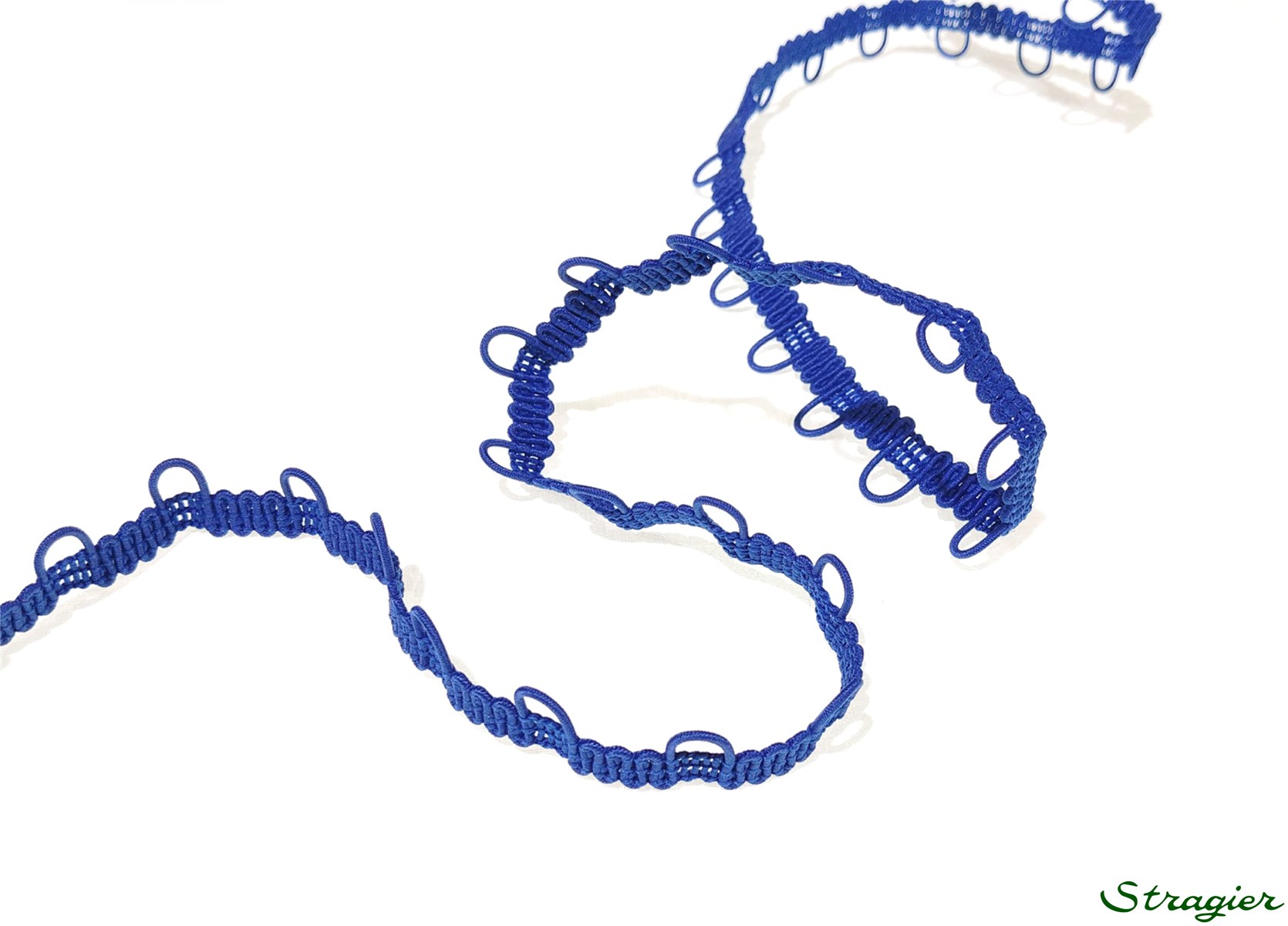 Lichette Boutonnières élastiques - uni - Bleu Roi