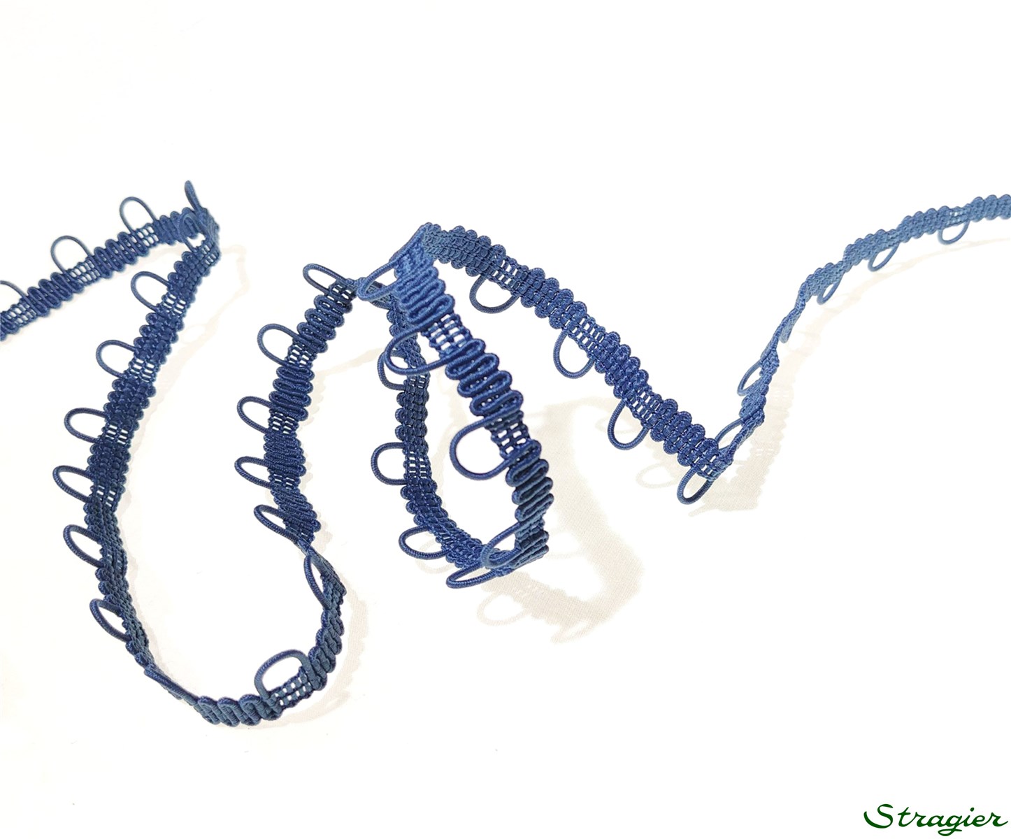 Lichette Boutonnières élastiques - uni - Bleu cendré 