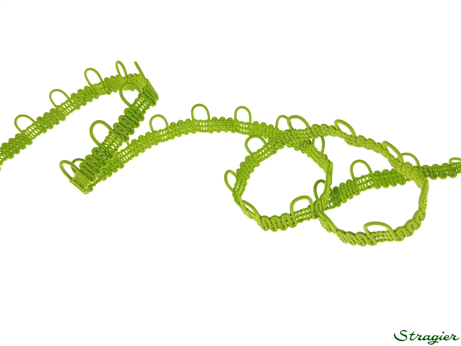 Lichette Boutonnières élastiques - uni - Vert Pomme 