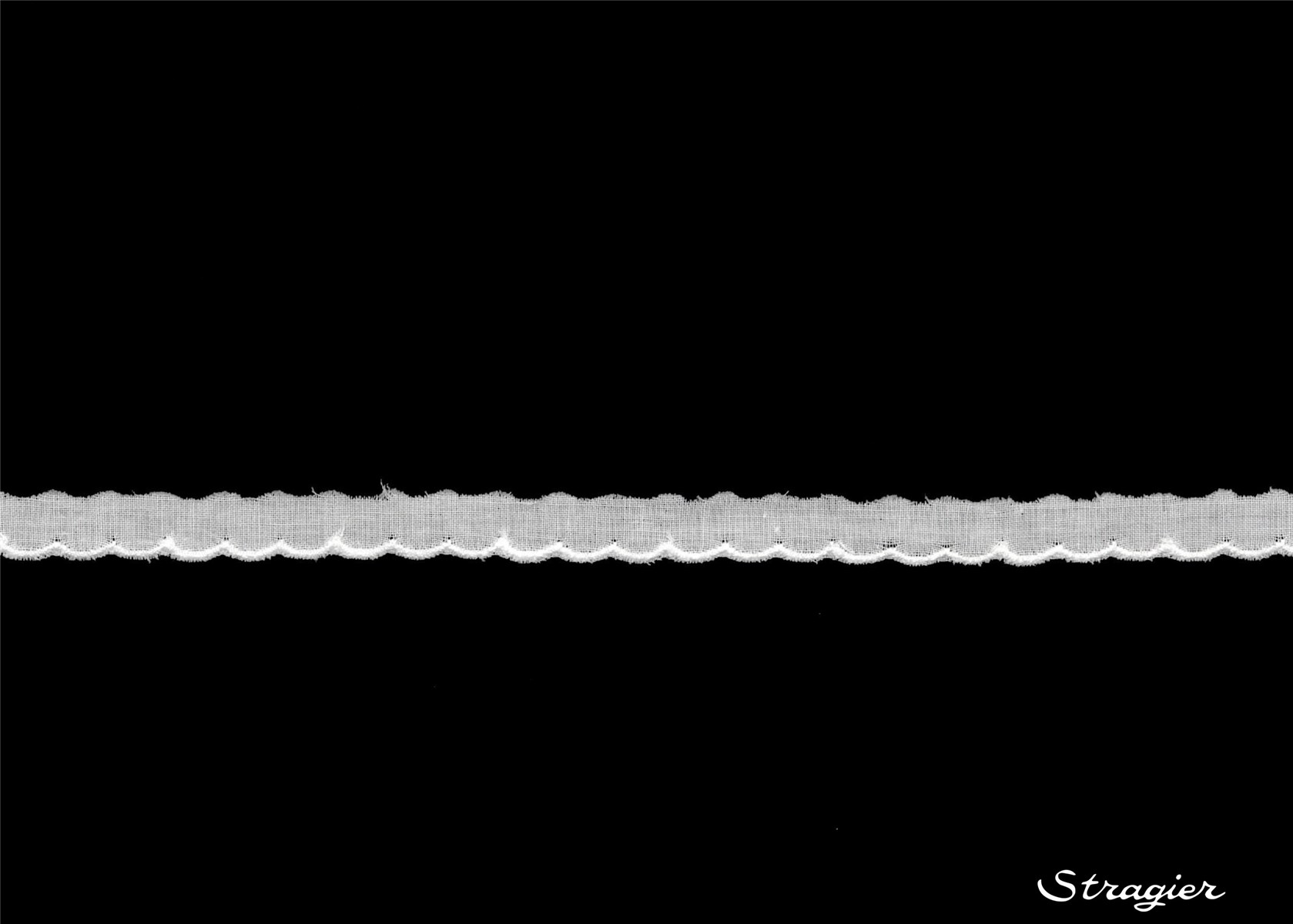 Cotton Eyelet Lace Trim - 012039 - Blanc - 10 mm-3 mm