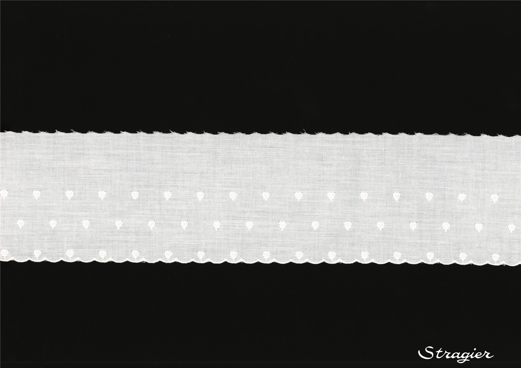 Broderie anglaise - 012065 - Blanc - 105 mm-60 mm