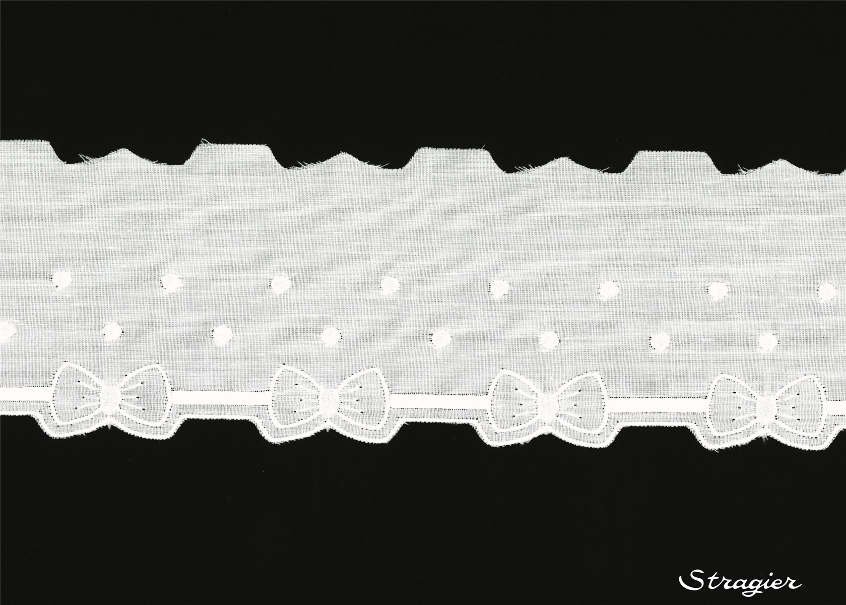 Broderie anglaise - 012078 - Blanc - 70 mm-45 mm