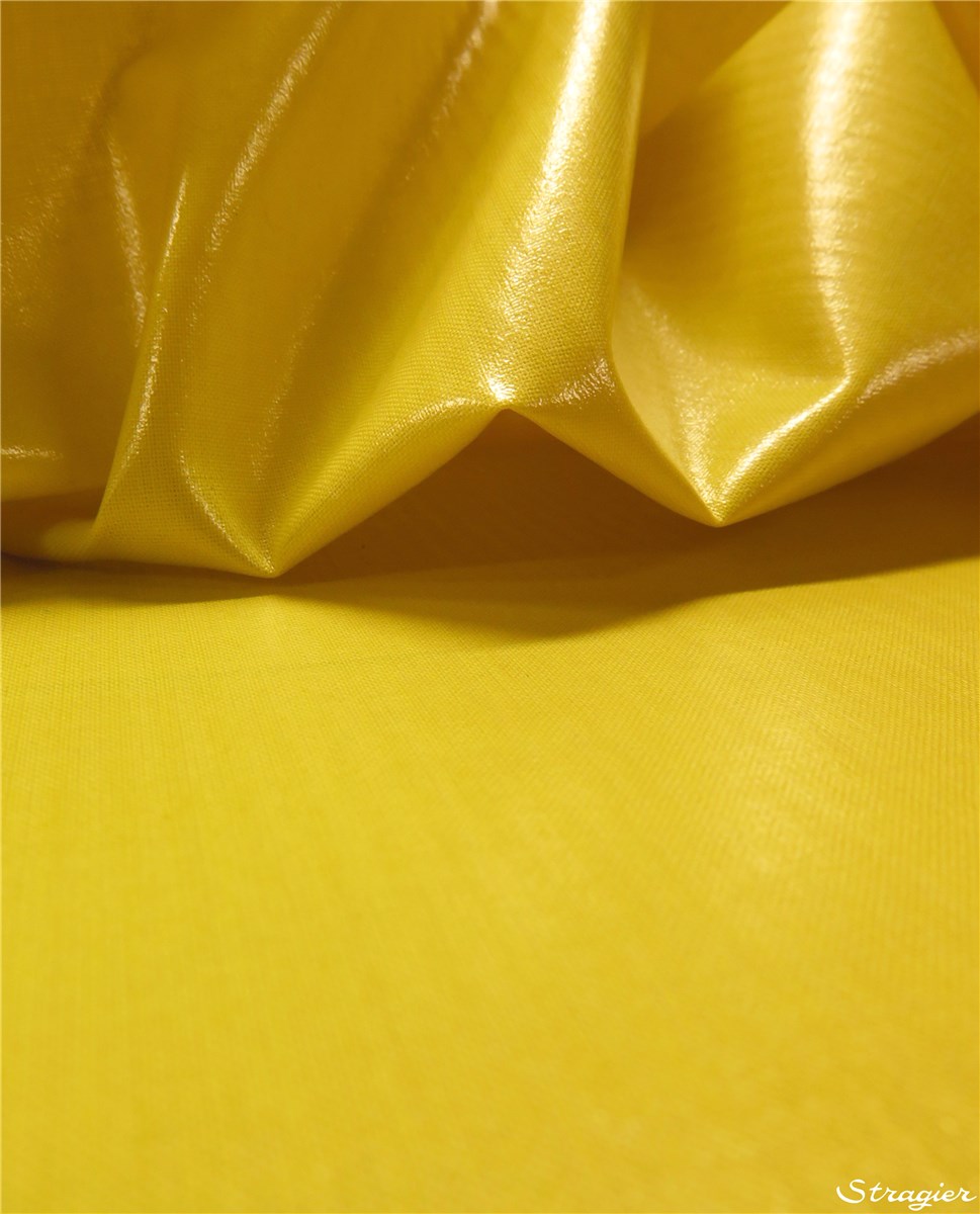 Cotton Poplin - coated - Plain - Jaune d'Or