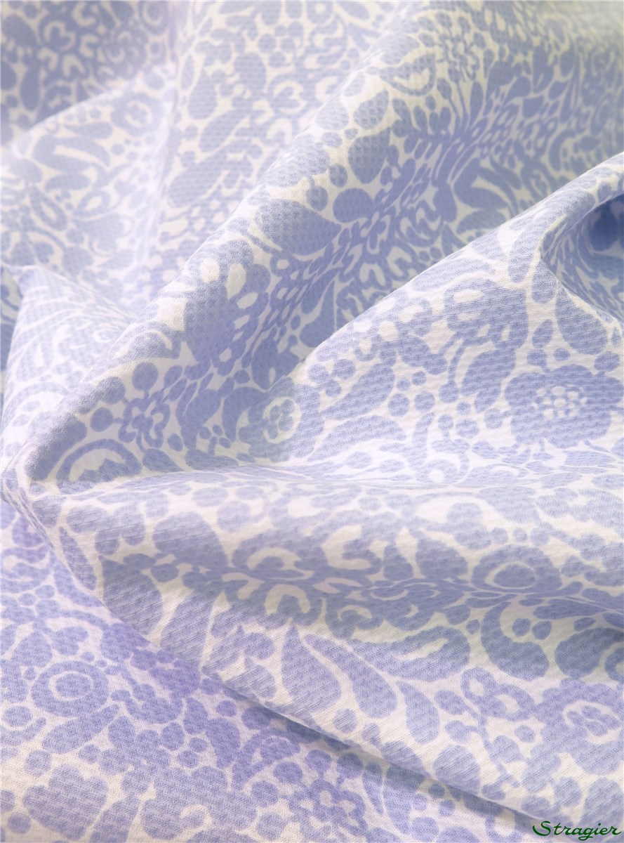 Piqué de Coton - Ellya - Bleu Azur 