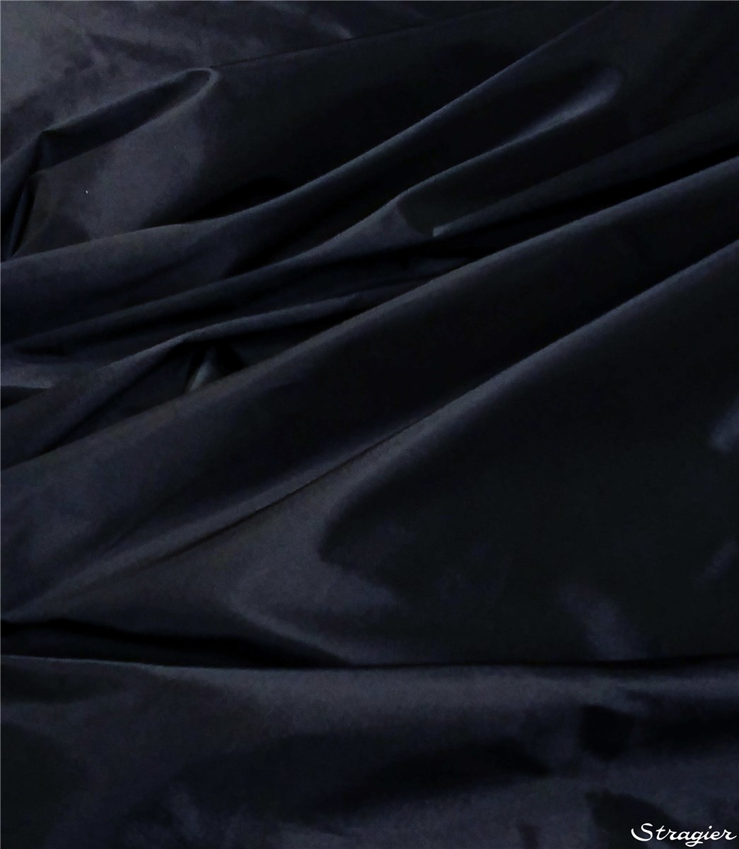 Taffetas - uni - Marine foncé 