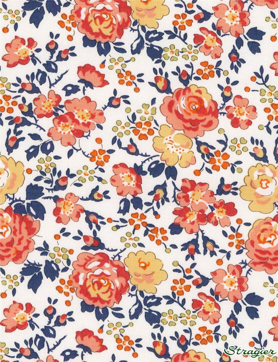 Liberty Tana Lawn - 8024 Felicite - Pêche-Abricot