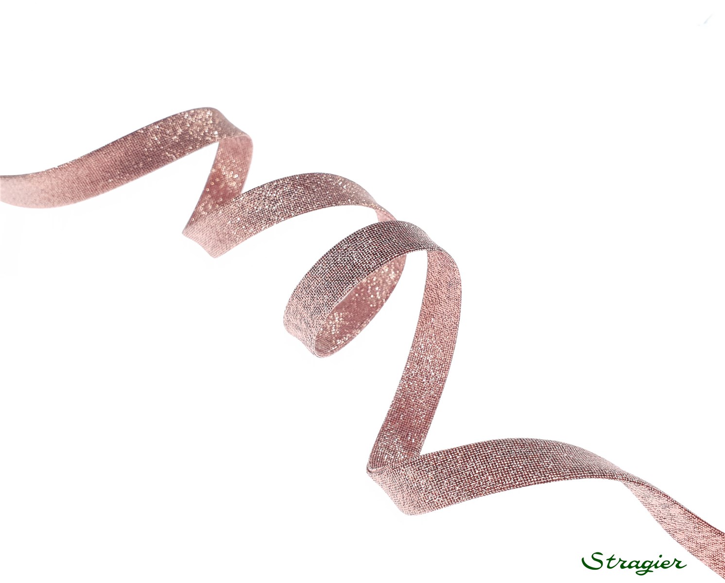 Lurex Bias Binding - Plain - Cuivré - 10 mm