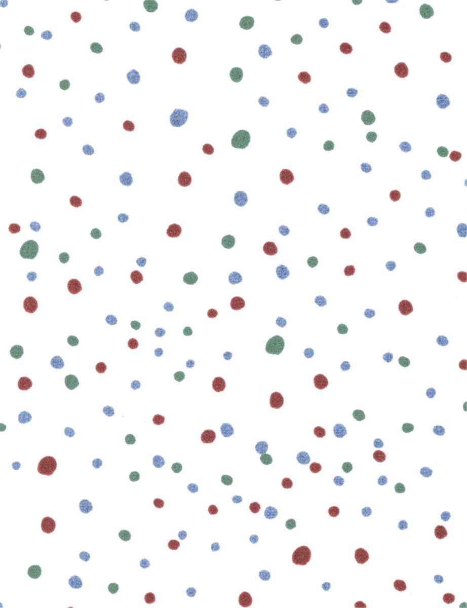 Pure Cotton Poplin - Spotty - Burgundy-Azur