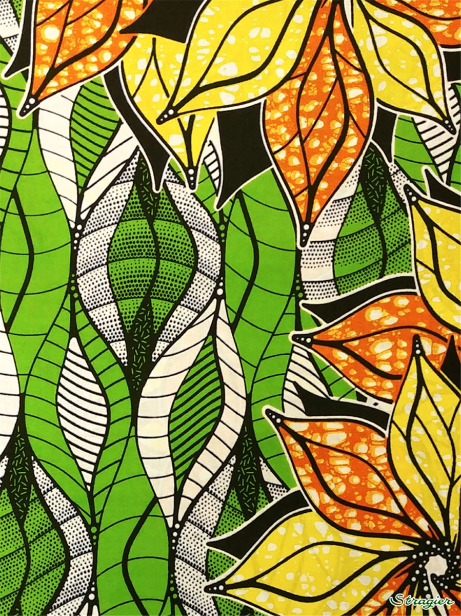 Tissu Wax africain - 2292418 - 1 - se commande par multiple de 5,45m uniquement