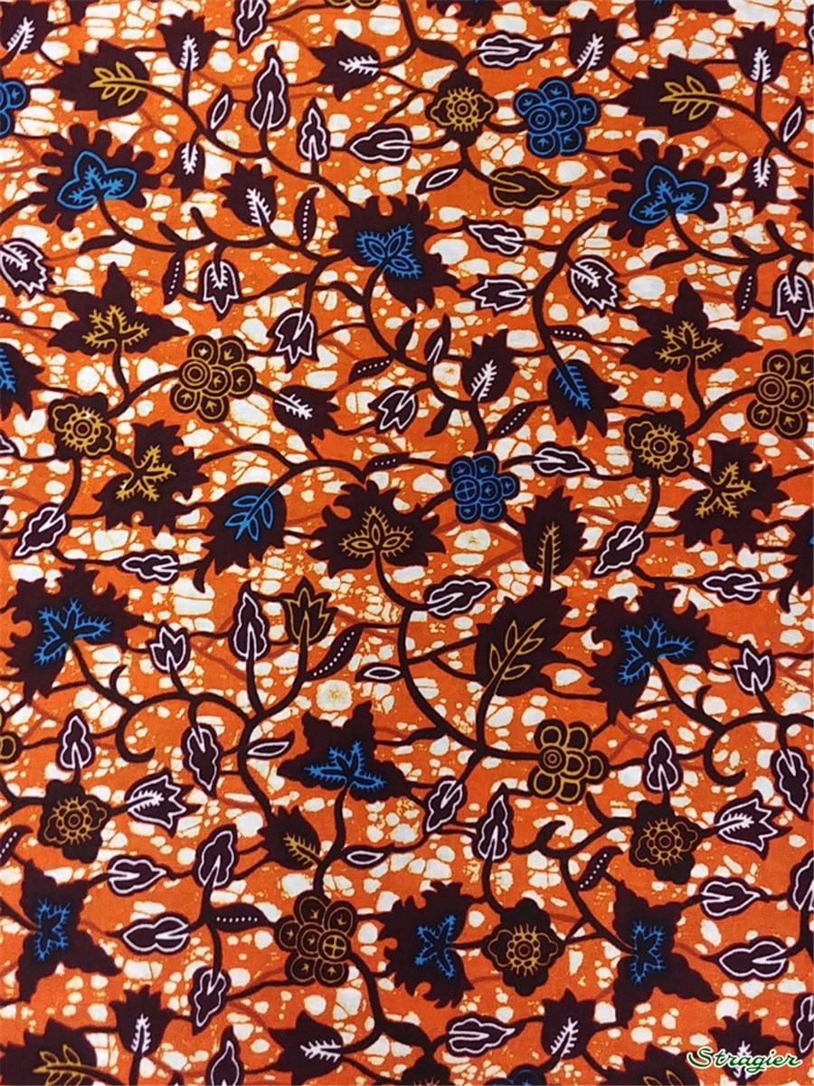 Tissu Wax africain - 36702 - 7 - se commande par multiple de 5,45m uniquement