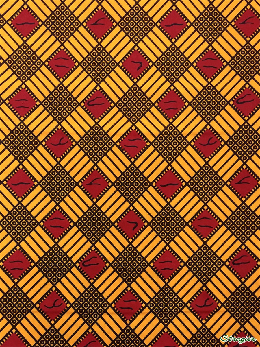 Tissu Wax africain - 618509 - 16 - se commande par multiple de 5,45m uniquement