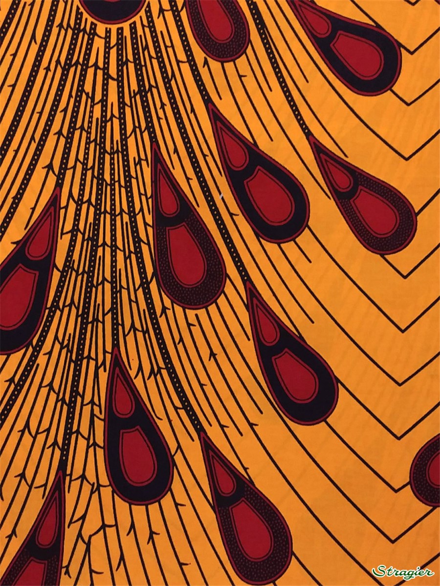 Tissu Wax africain - 30404 - 17 - se commande par multiple de 5,45m uniquement