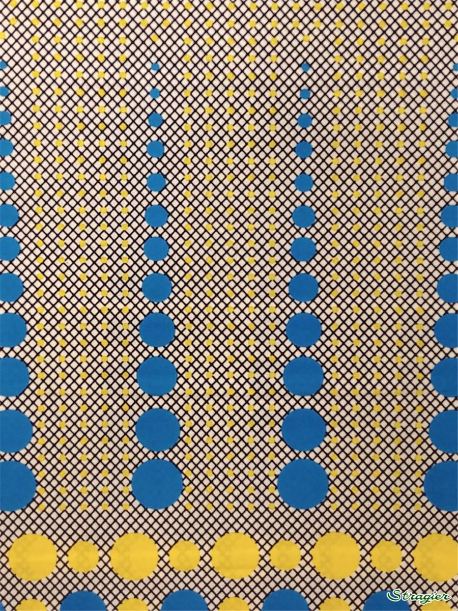 Tissu Wax africain - 2052312 - 25 - se commande par multiple de 5,45m uniquement