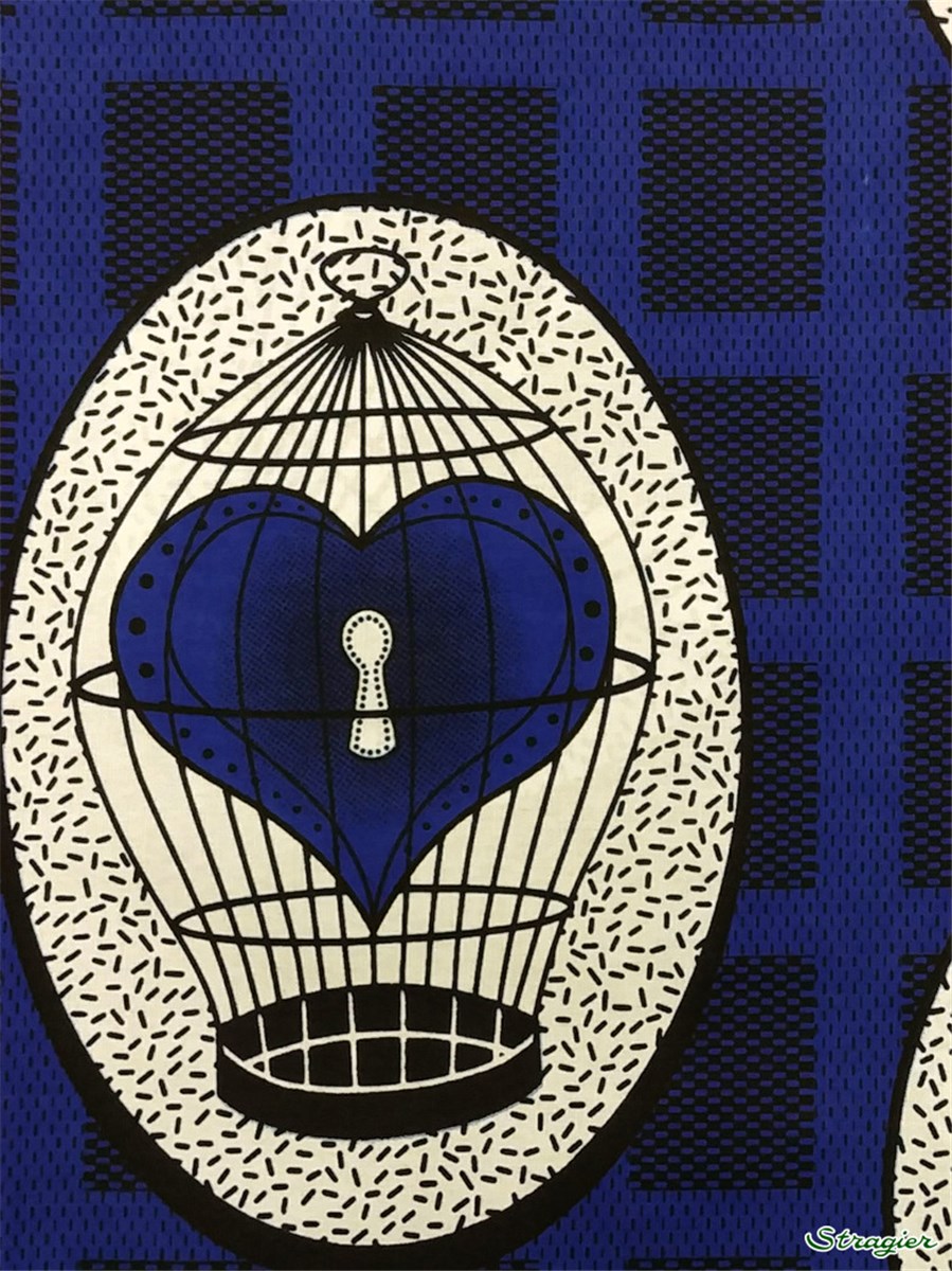 Tissu Wax africain - 2506901 - 34 - se commande par multiple de 5,45m uniquement