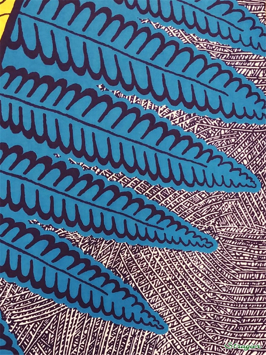 Tissu Wax africain - 111109 - 41 - se commande par multiple de 5,45m uniquement