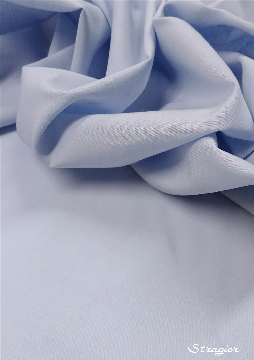 End-on-End - pure Cotton - Plain - Bleu Perle