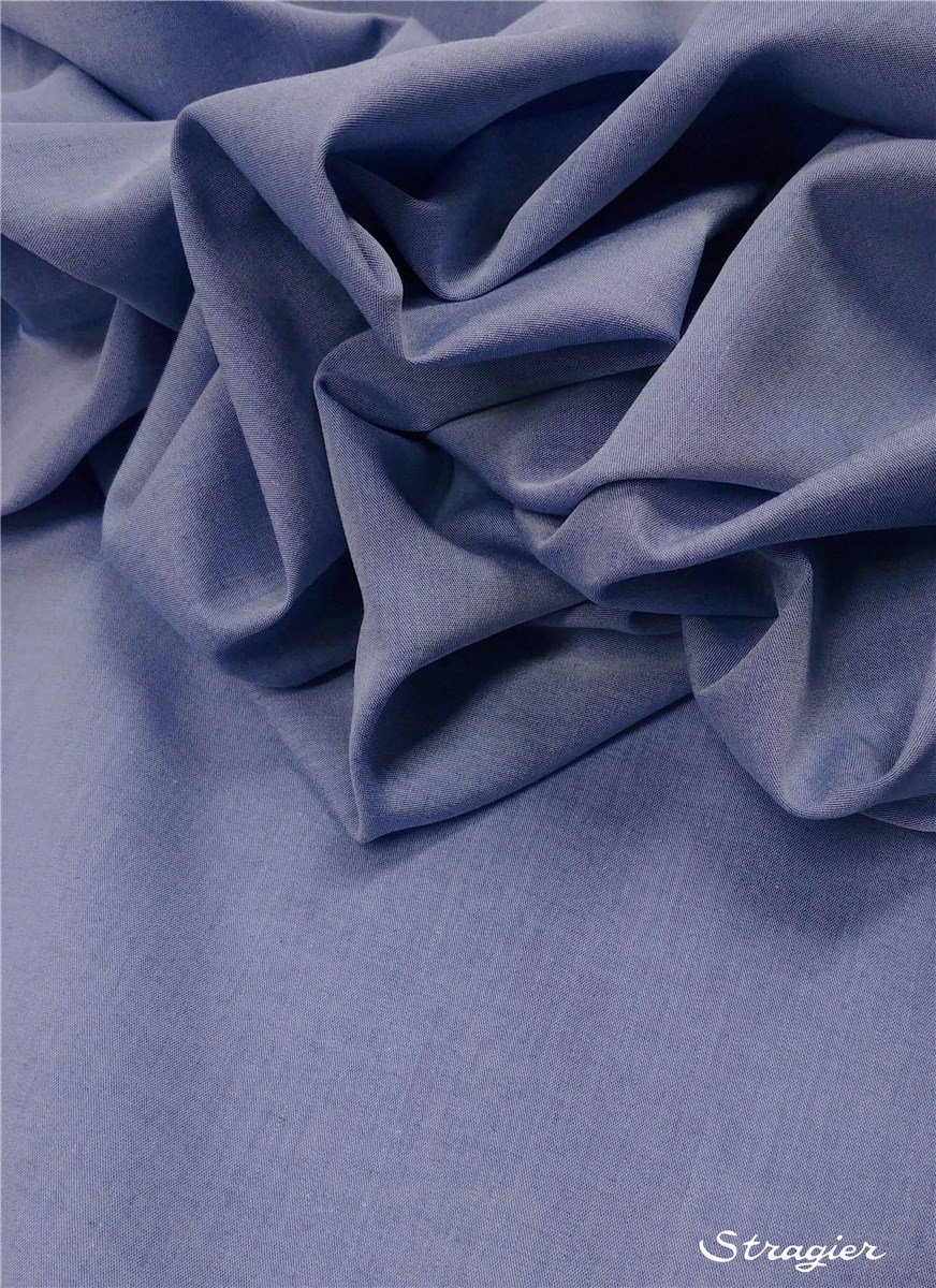 End-on-End - pure Cotton - Plain - Bleu Regata