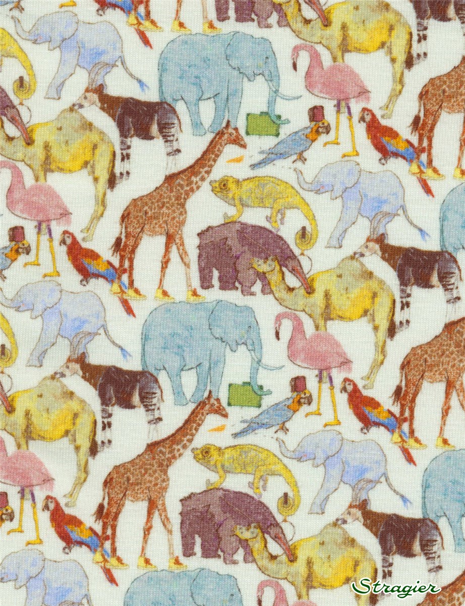 Jersey Liberty Coton - Queue for the Zoo - A 