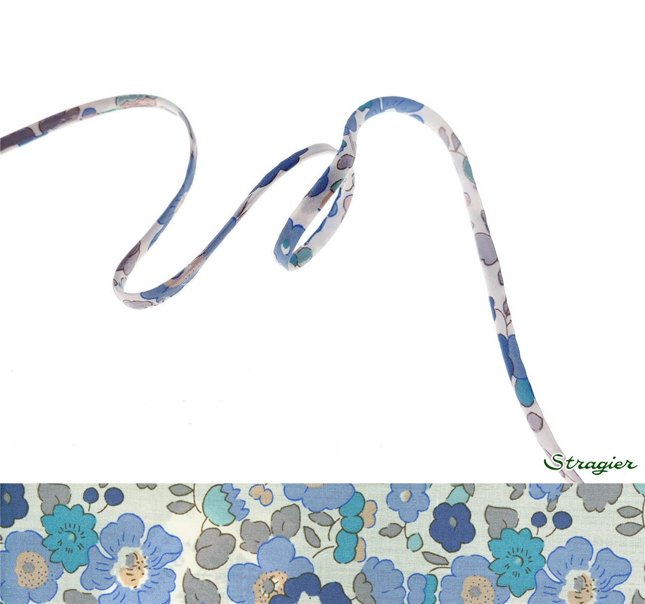 Cordon Liberty - 2019 Betsy - Centaurée - 4 mm
