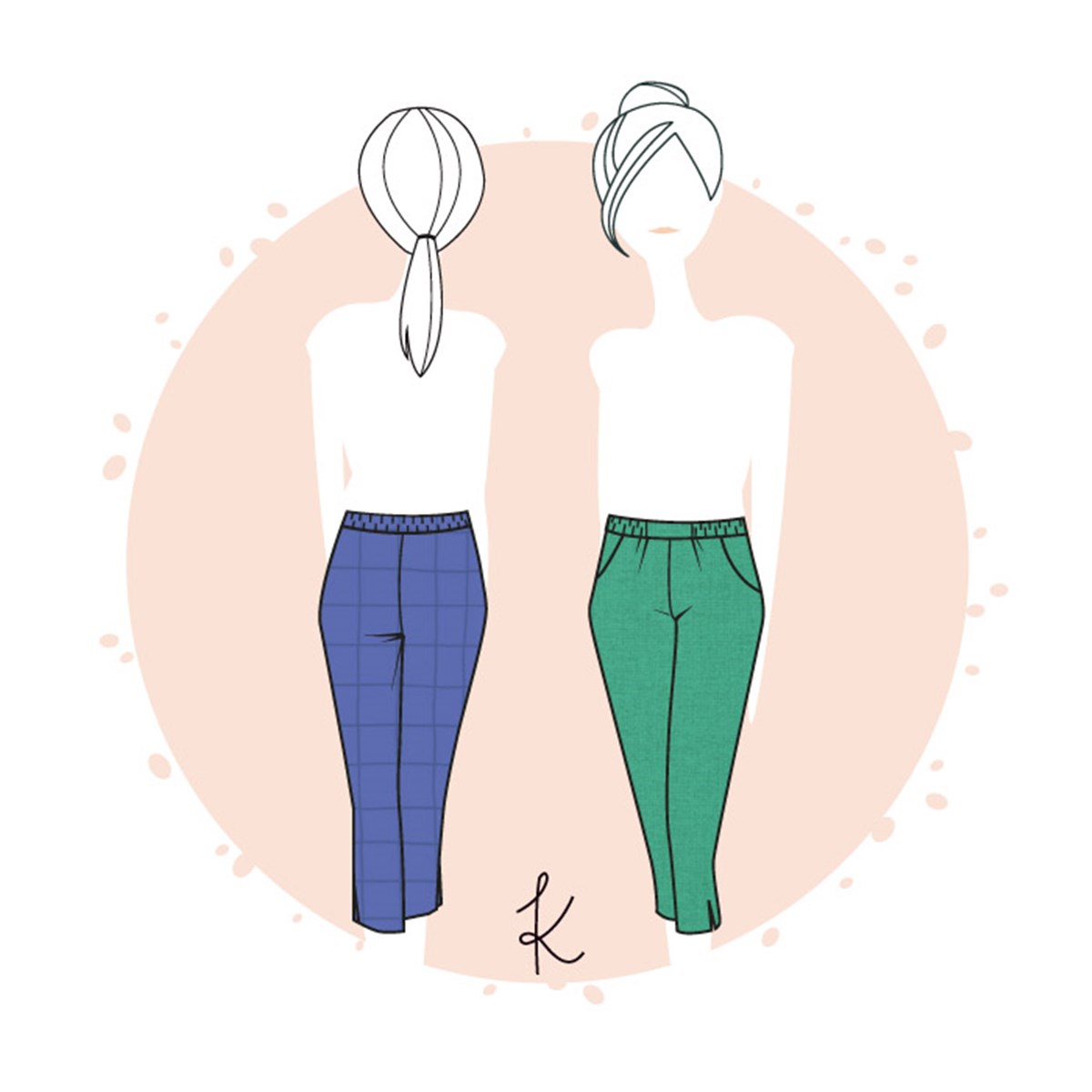 Patron Anne Kerdilès - Pantalon Côme -  - EU 34-48 