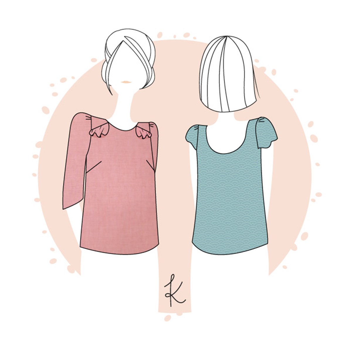 Patron Anne Kerdilès - Blouse Milan - - EU 34-48