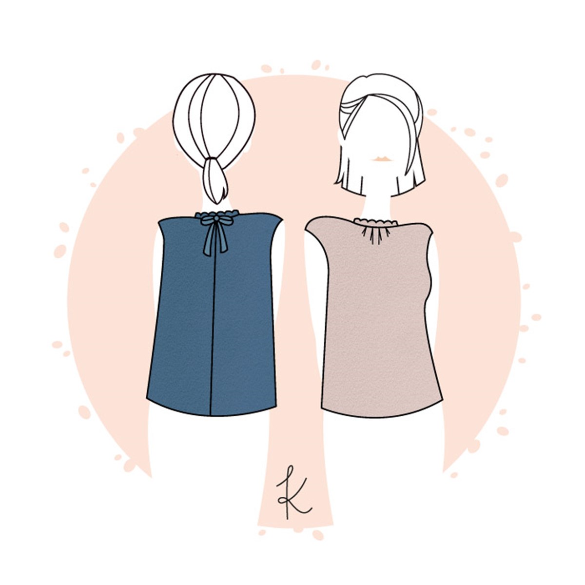 Patron Anne Kerdilès - Blouse Hamptons -  - EU 34-48 