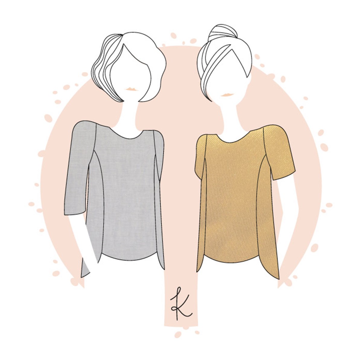 Patron Anne Kerdilès - Blouse Cézembre - - EU 34-48