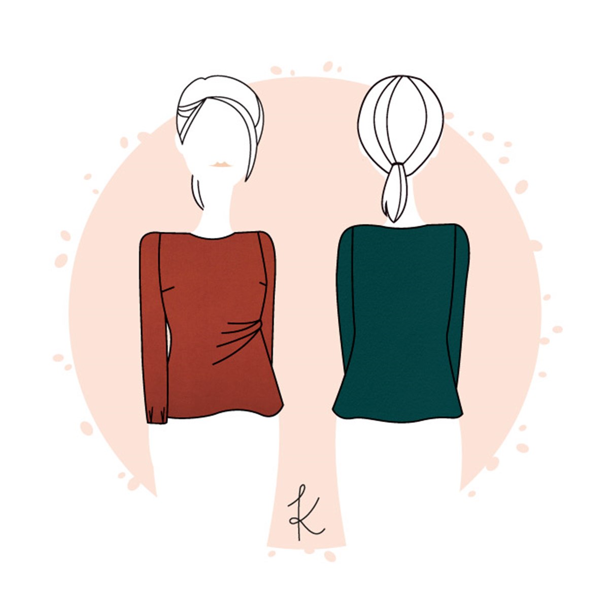 Patron Anne Kerdilès - Blouse Tribeca - - EU 34-48
