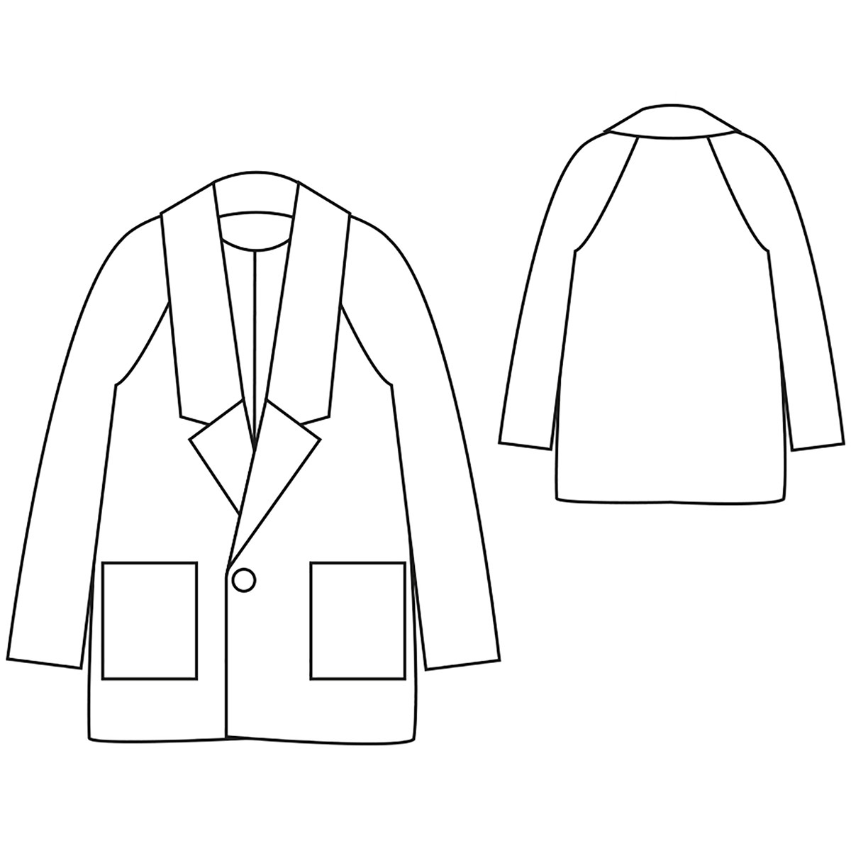 Patron République du Chiffon - Veste Marcelle - - EU 34-46