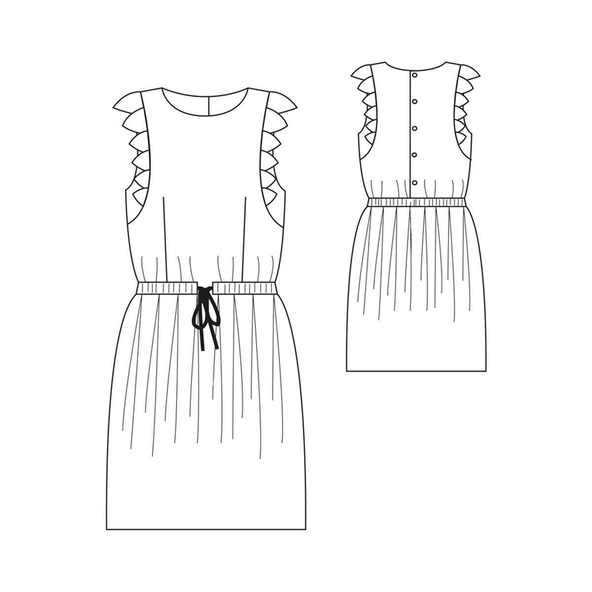 Patron République du Chiffon - Robe Adele - - EU 34-46