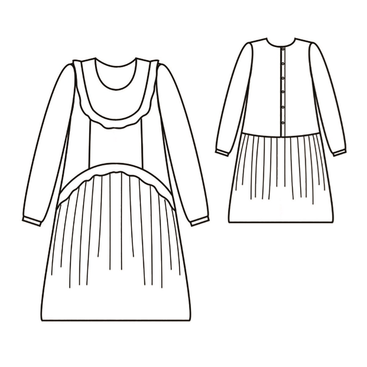 Patron République du Chiffon - Robe Renee - - EU 34-46