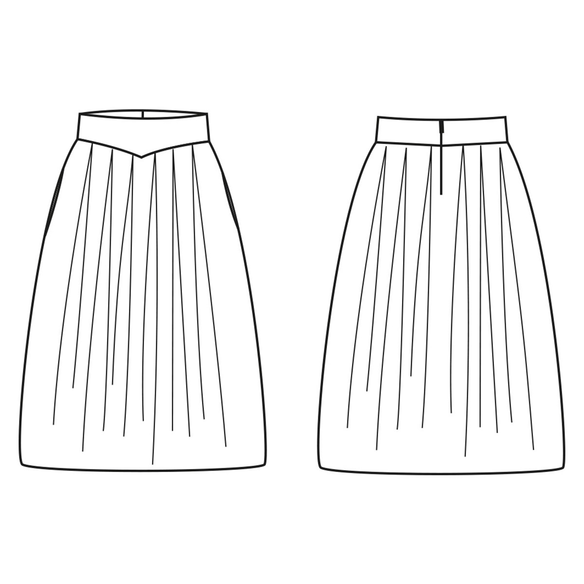 Patron République du Chiffon - Jupe Ella - - EU 34-46