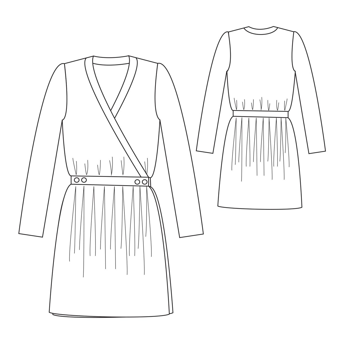 Patron République du Chiffon - Robe Madeleine - - EU 34-46