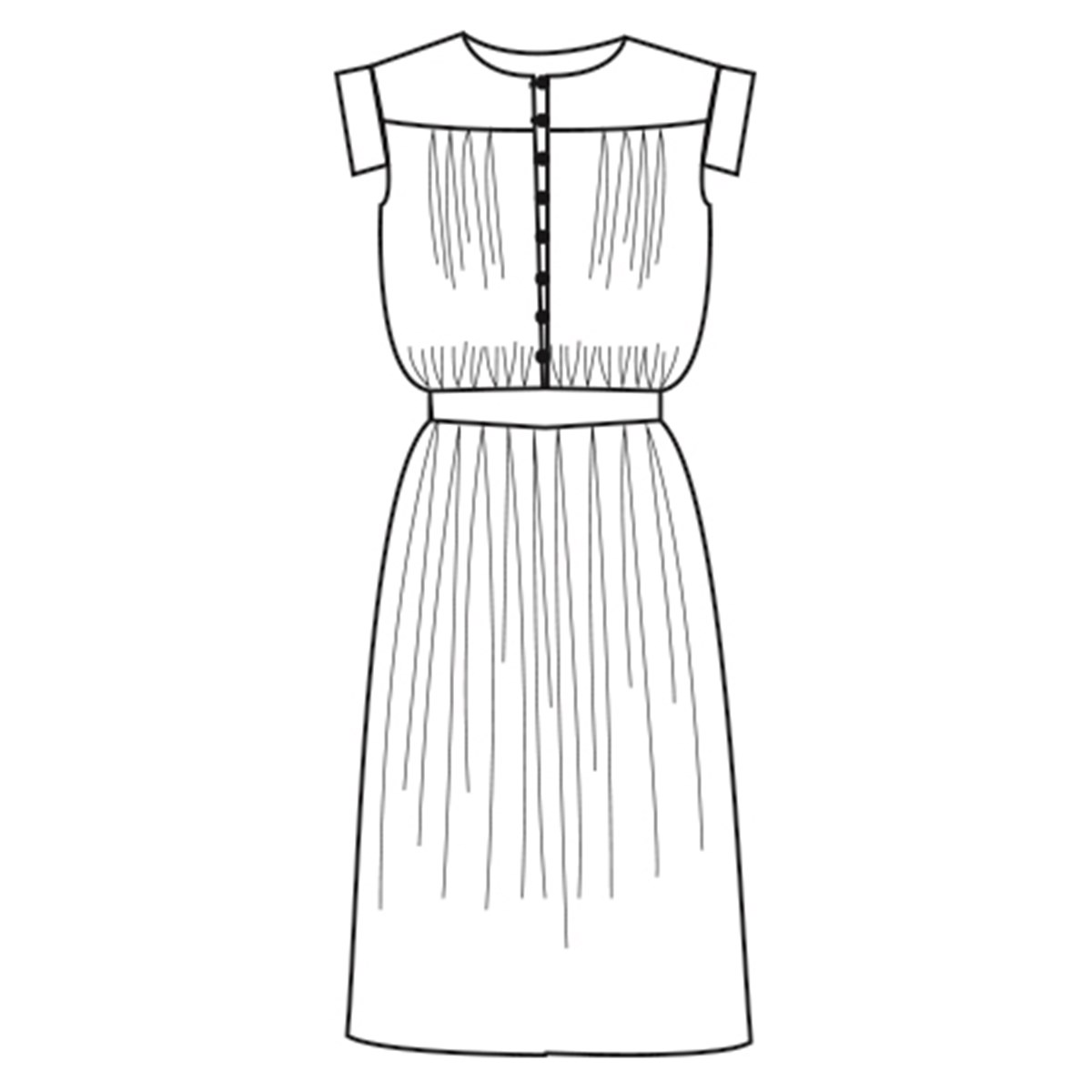 Patron République du Chiffon - Robe Brigitte - - EU 34-46