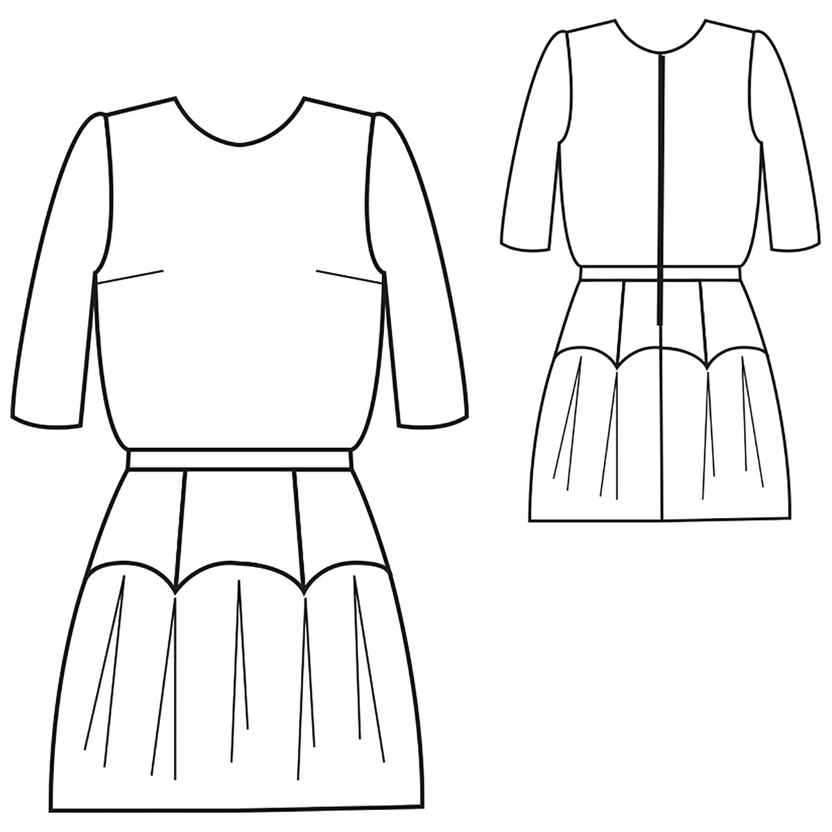 Patron République du Chiffon - Robe Victoire - - EU 34-46