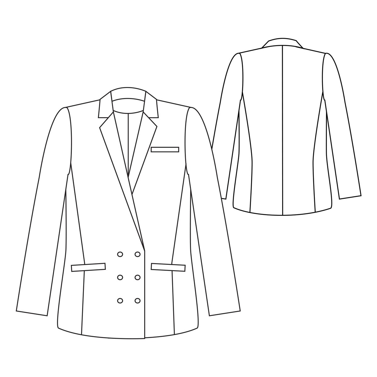 Patron République du Chiffon - Veste Francoise - - EU 34-46