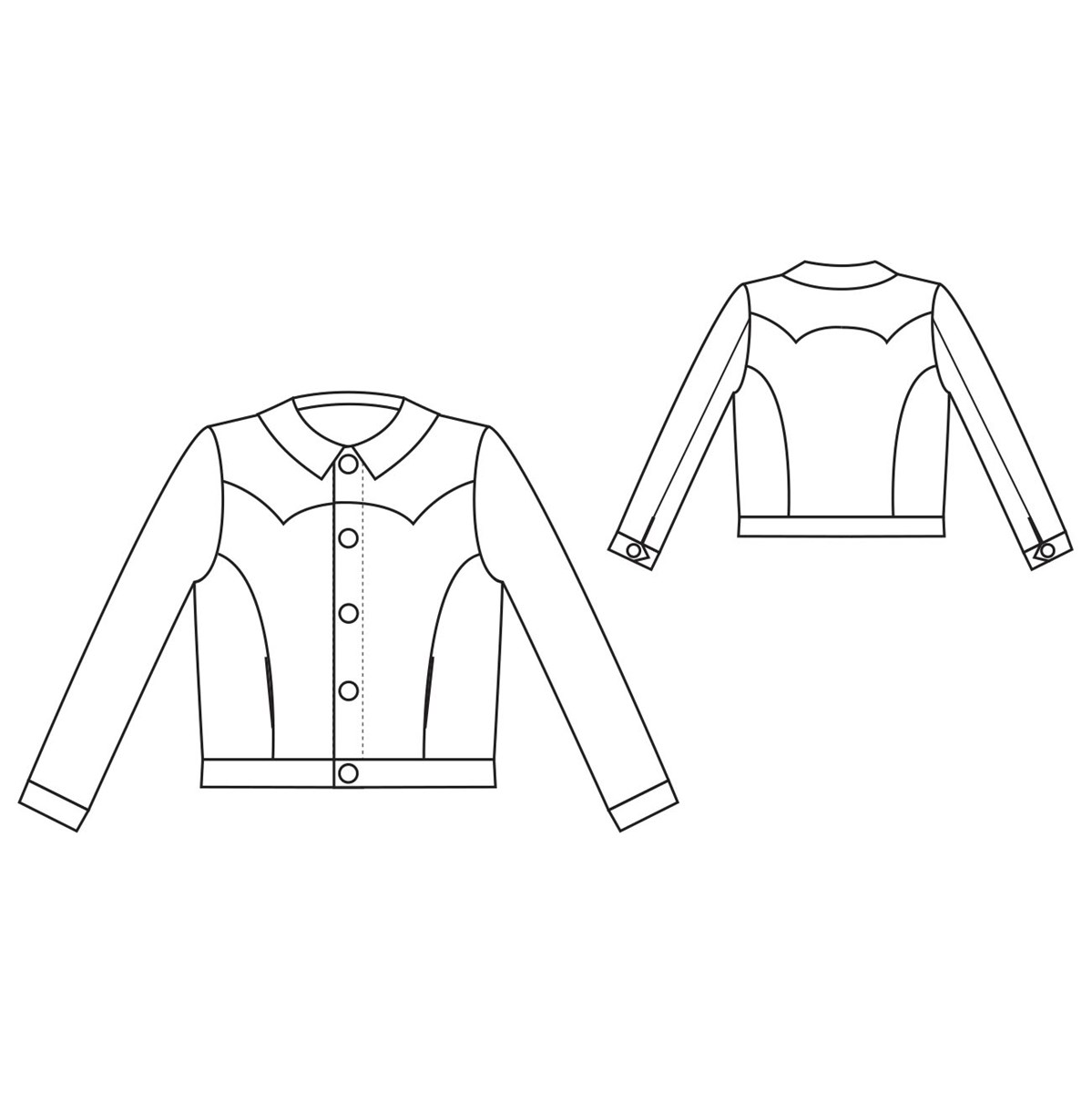 Patron République du Chiffon - Veste Jacqueline - - EU 34-46