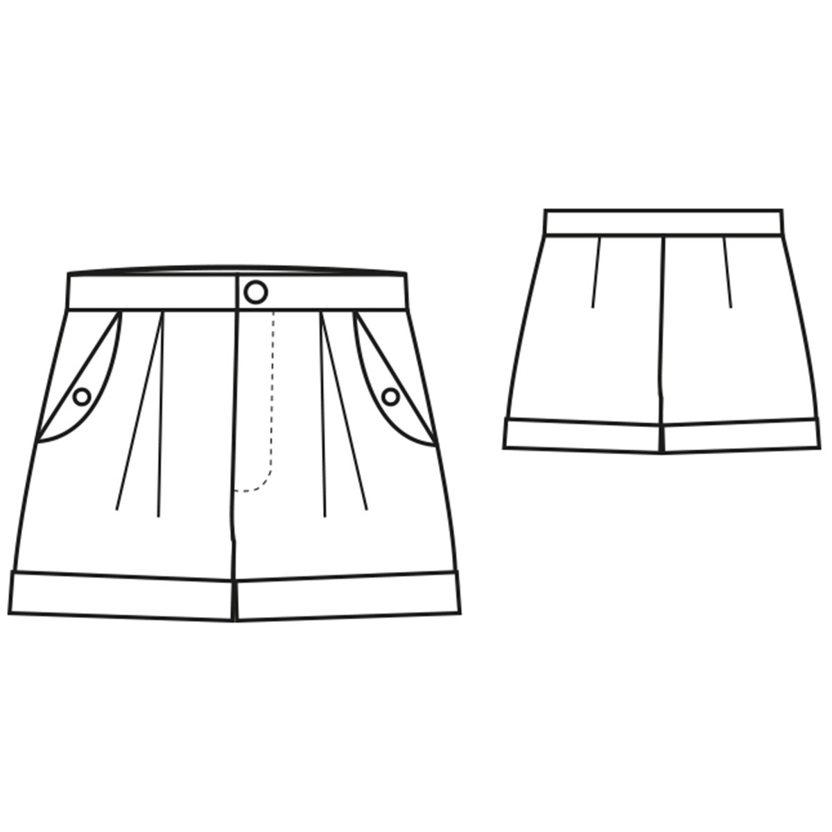 Patron République du Chiffon - Short Allister -  - EU 34-46 