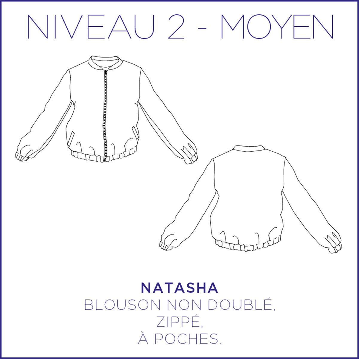 Patron Coralie Bijasson - C'est moi le Patron - Blouson Natasha -  - EU 34-46 