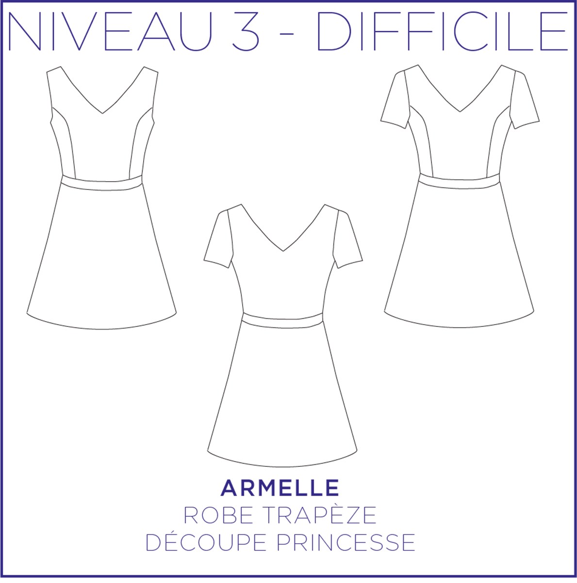 Patron Coralie Bijasson - C'est moi le Patron - Robe Armelle -  - EU 34-46 