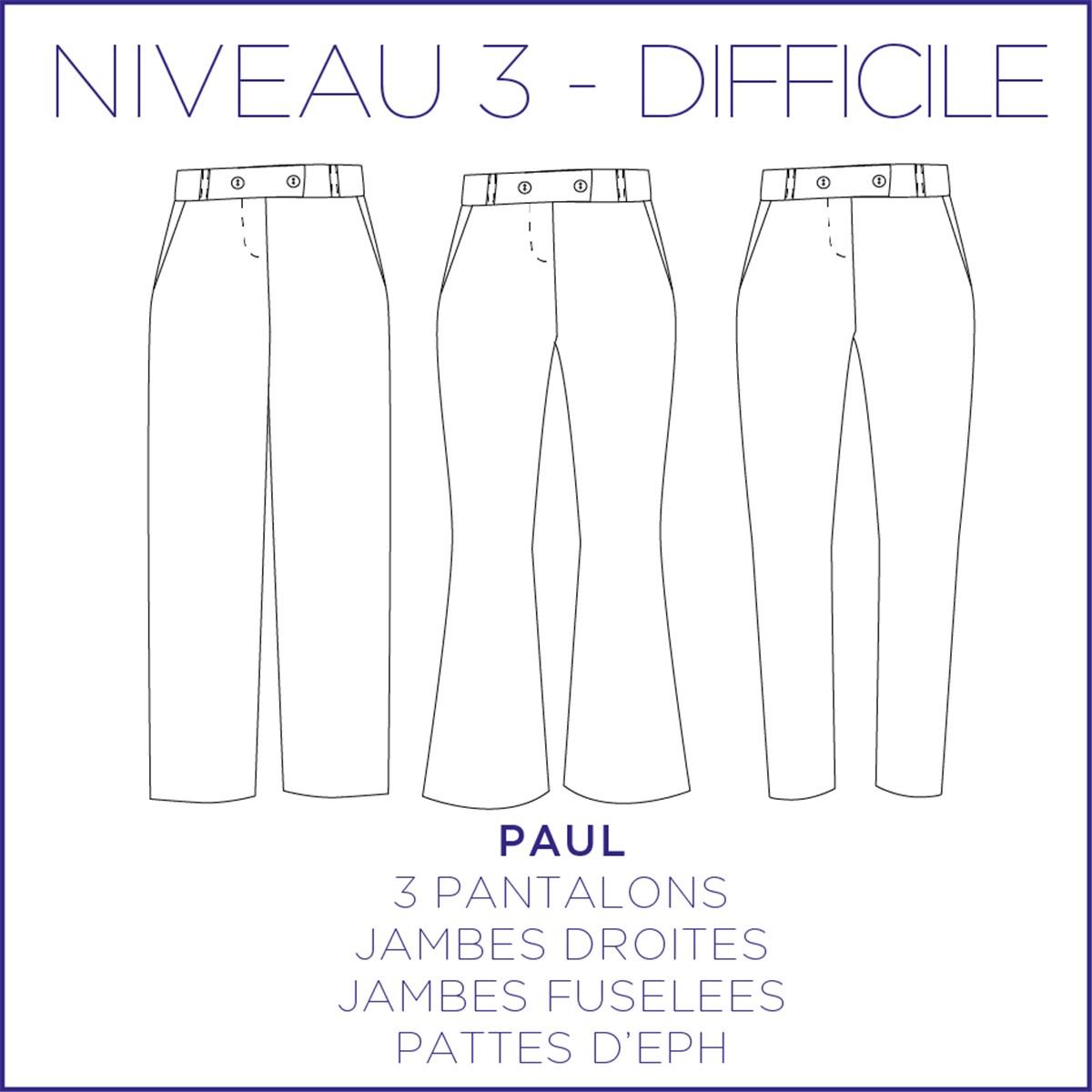 Patron Coralie Bijasson - C'est moi le Patron - Pantalon Paul -  